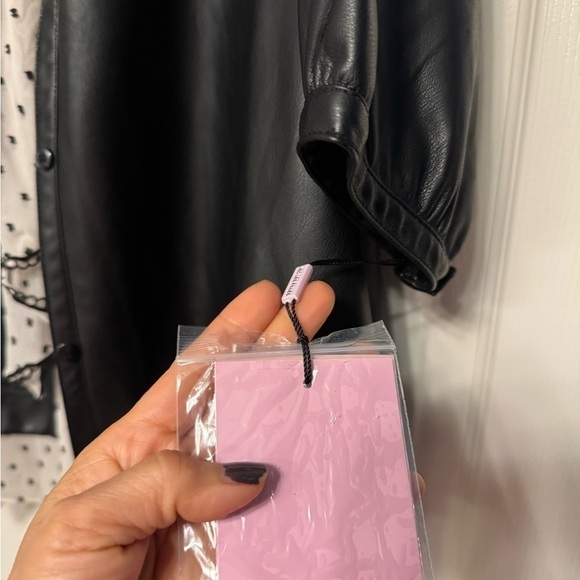 New - Vegan (faux) butter soft leather button jacket - Picture 2 of 7